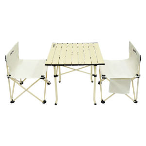 车管家 户外折叠桌椅三件套：椅子*2；桌子*1