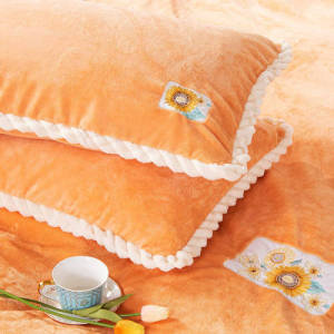 富安娜 牛奶绒家纺四件套