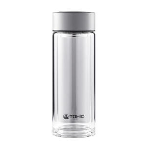 特美刻 双层玻璃杯 TDZ70020 灰色/黑色 随机发货