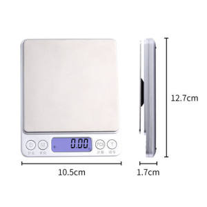 拜杰 500g/0.01g 高精度蓄电电子秤 i-2000