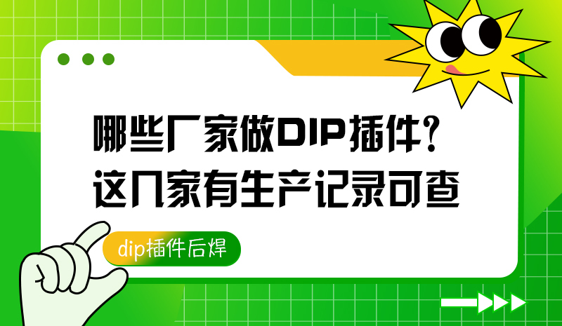 哪些厂家做DIP插件？这几家有生产记录可查
