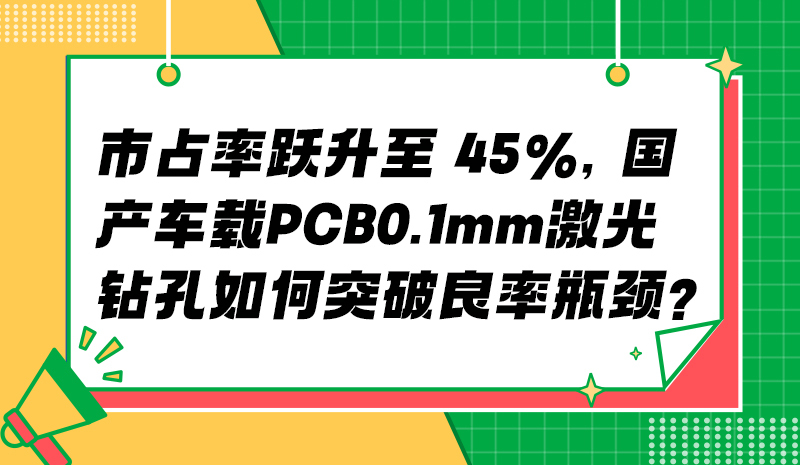 市占率跃升至 45%，国产车载 PCB 0.1mm 激光钻孔如何突破良率瓶颈？
