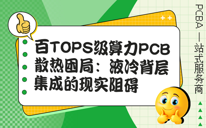 百TOPS级算力PCB散热困局：液冷背层集成的现实阻碍