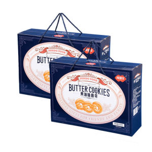 福事多 黄油曲奇饼干礼盒820g新包装*2盒  3353817