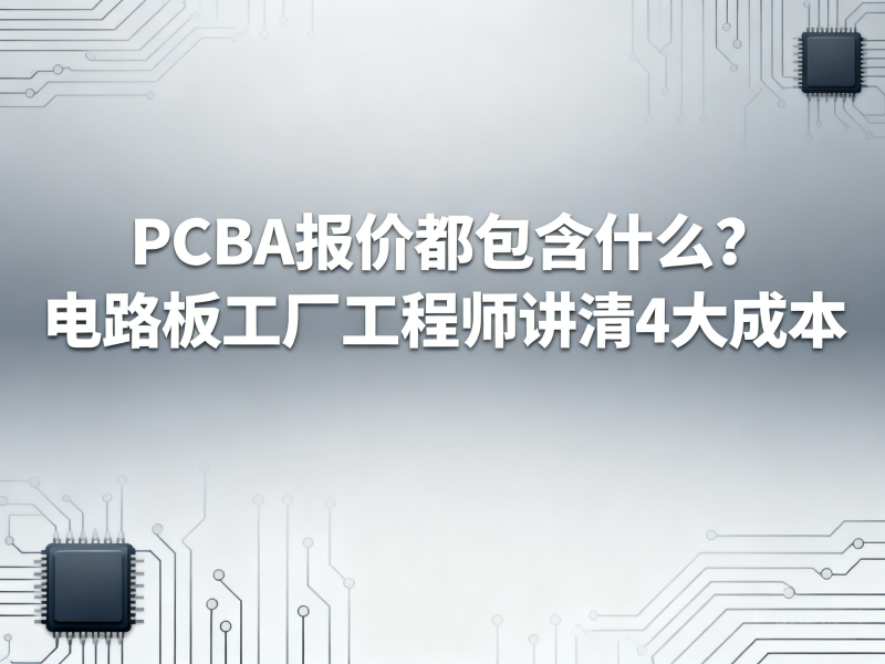 PCBA报价都包含什么？电路板工厂工程师讲清4大成本