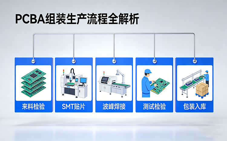 PCBA组装生产流程有哪些？从打样到成品解析