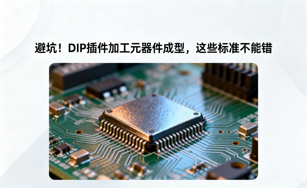 避坑！DIP插件加工元器件成型，这些标准不能错