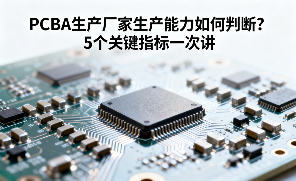 PCBA生产厂家生产能力如何判断？5个关键指标一次讲透