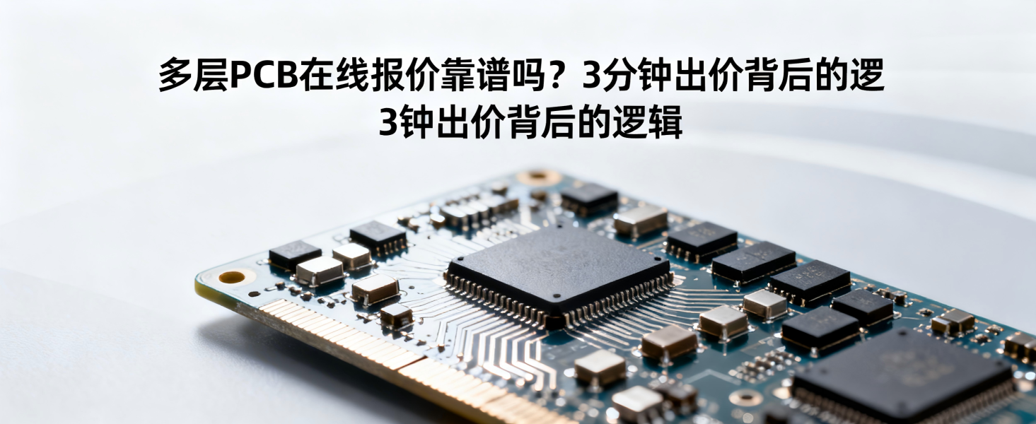 多层PCB在线报价靠谱吗？3分钟出价背后的逻辑