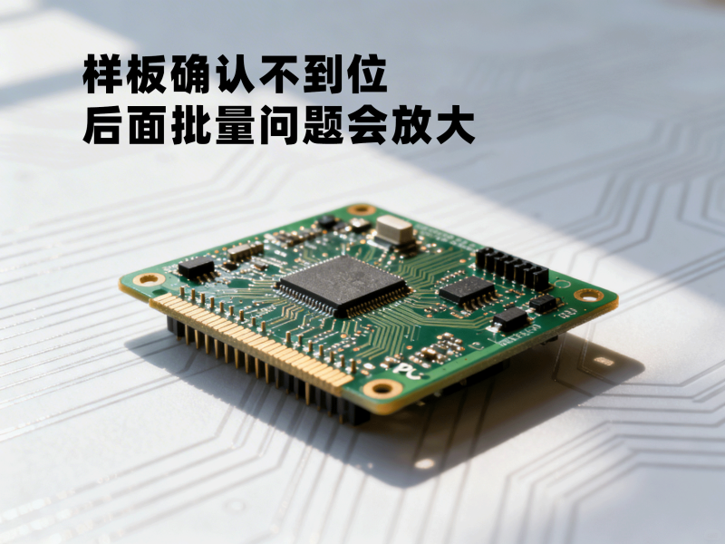 样板确认不到位，后面批量问题会放大