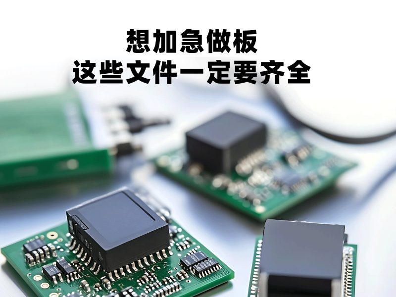 想加急做板，这些文件一定要齐全