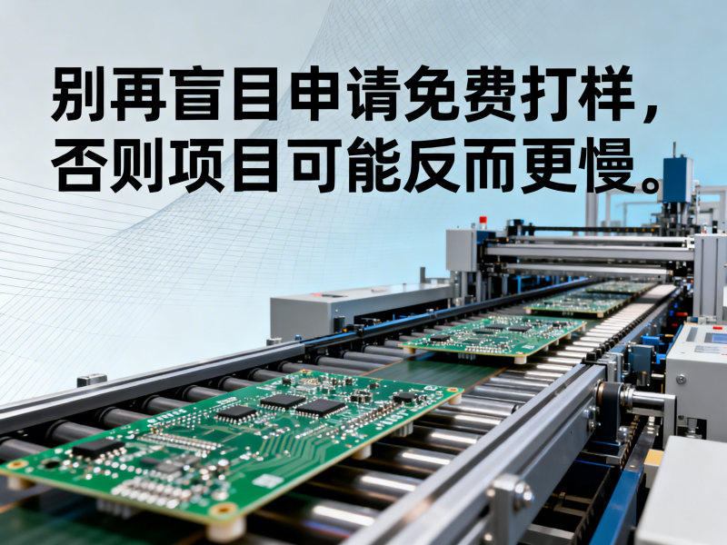 别再盲目申请免费打样，否则项目可能反而更慢