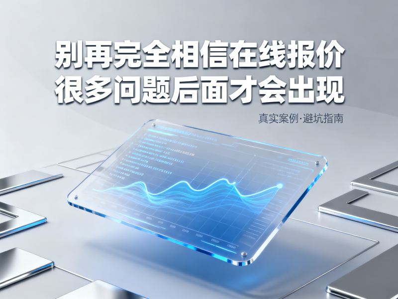 别再完全相信在线报价，很多问题后面才会出现