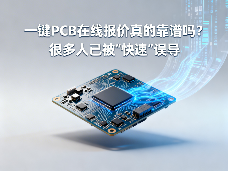 一键PCB在线报价真的靠谱吗？很多人已经被“快速”误导