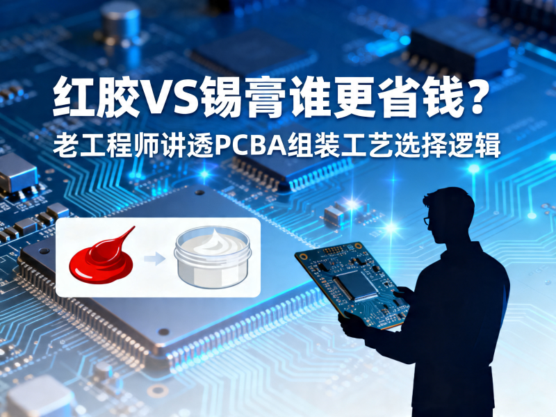红胶和锡膏到底谁更好？PCBA组装中红胶工艺与锡膏工艺区别说透