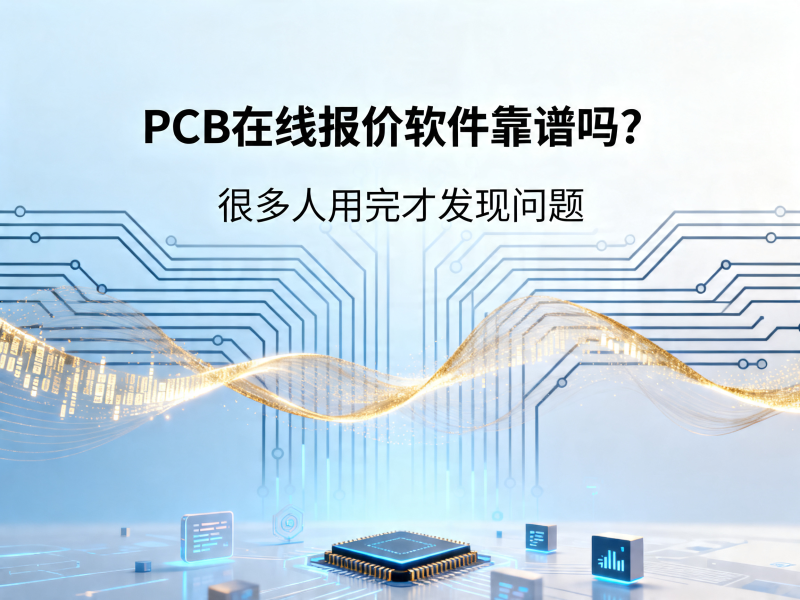 PCB在线报价软件靠谱吗？很多人用完才发现问题
