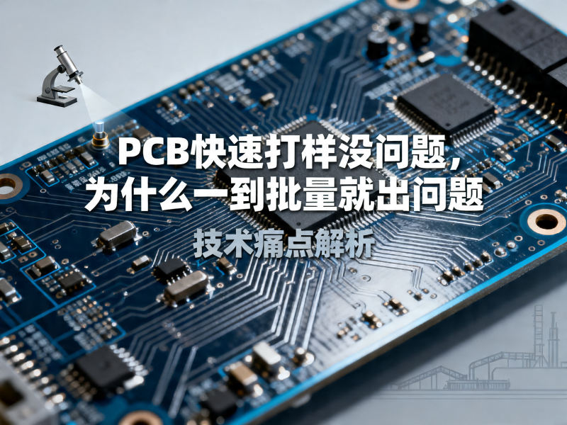PCB快速打样没问题，为什么一到批量就开始出问题