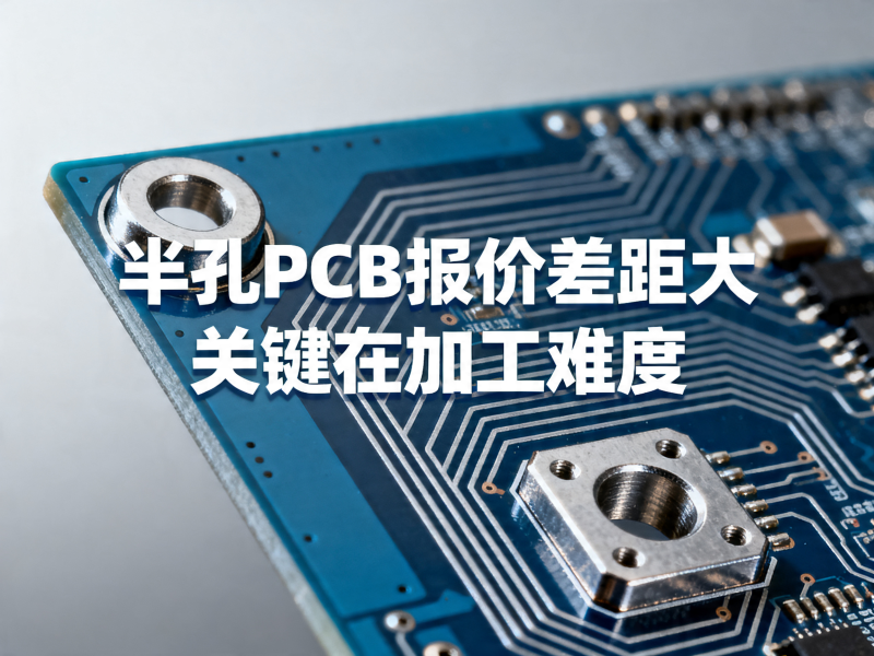 半孔PCB报价差距大，关键在加工难度