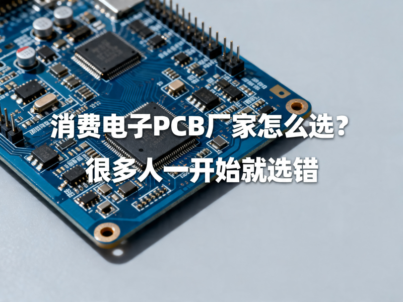 消费电子PCB厂家怎么选？很多人一开始就选错