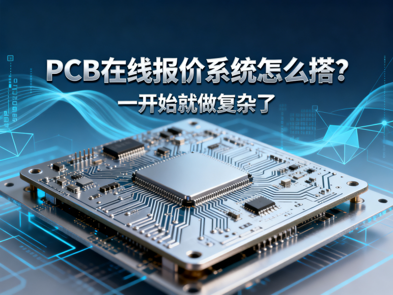 PCB在线报价系统怎么搭？很多人一开始就做复杂了