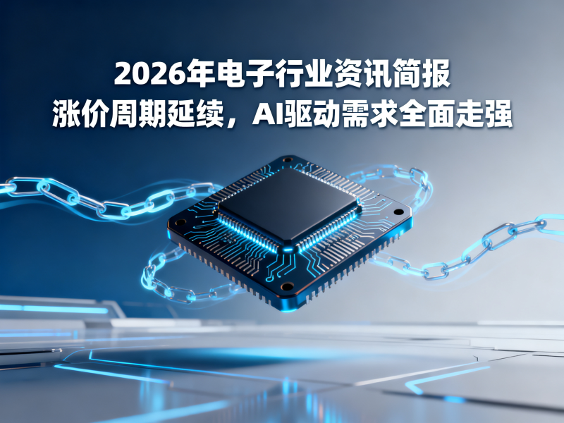聚多邦|2026年电子行业资讯简报｜涨价周期延续，AI驱动需求全面走强