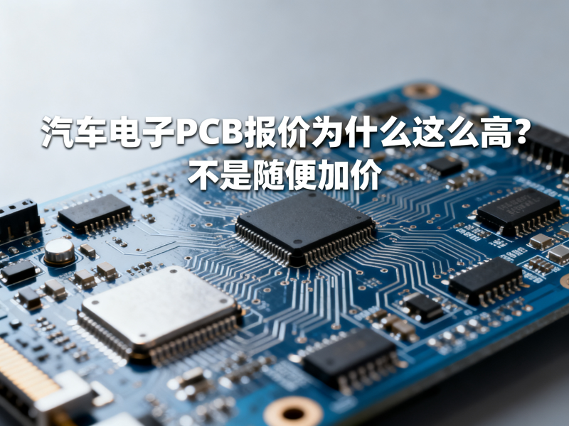 汽车电子PCB报价为什么这么高？不是随便加价