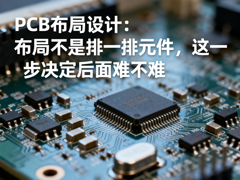PCB布局设计布局不是排一排元件，这一步决定后面难不难