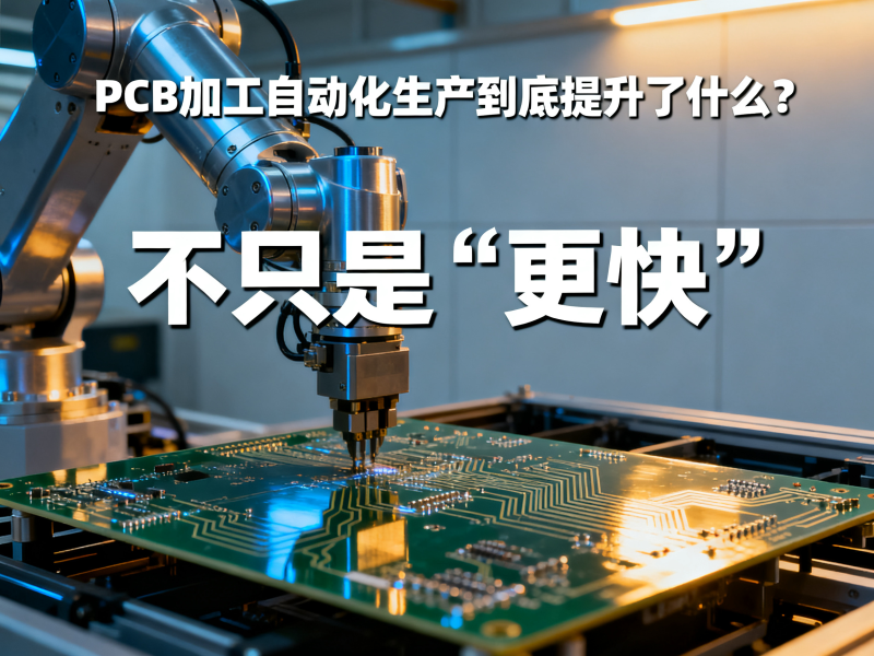PCB加工自动化生产到底提升了什么？不只是“更快”