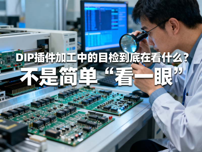DIP插件加工中的目检到底在看什么？不是简单“看一眼”