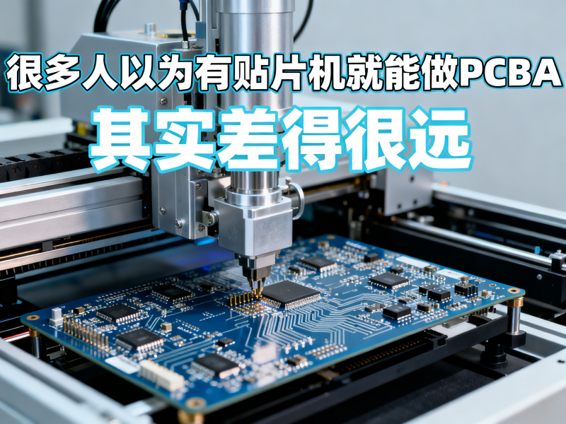 很多人以为有贴片机就能做PCBA，其实差得很远
