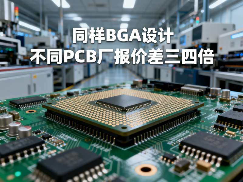 同样的BGA设计，不同PCB厂报价能差三四倍