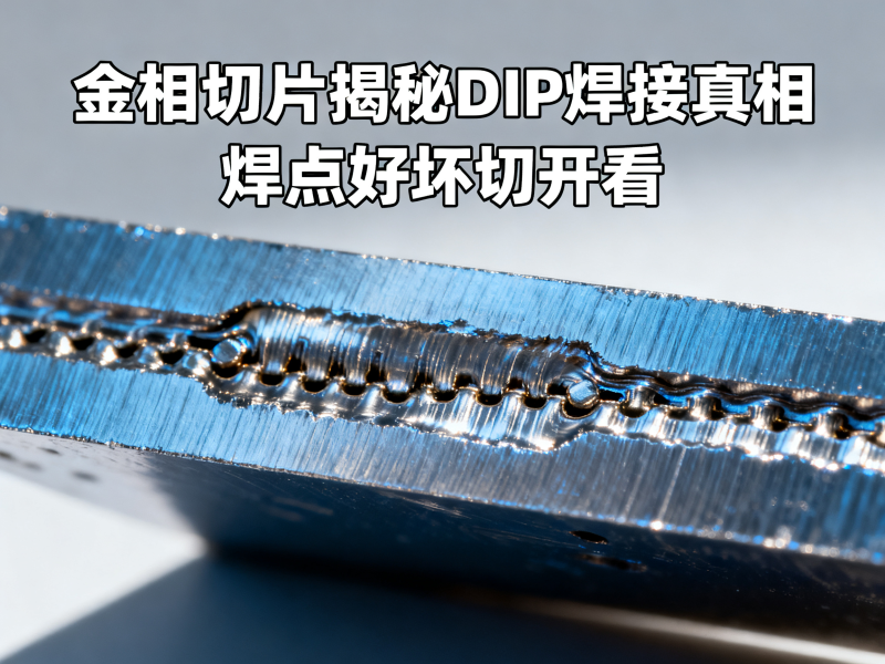 原来焊点好坏可以切开来看看，金相切片揭秘DIP焊接真相