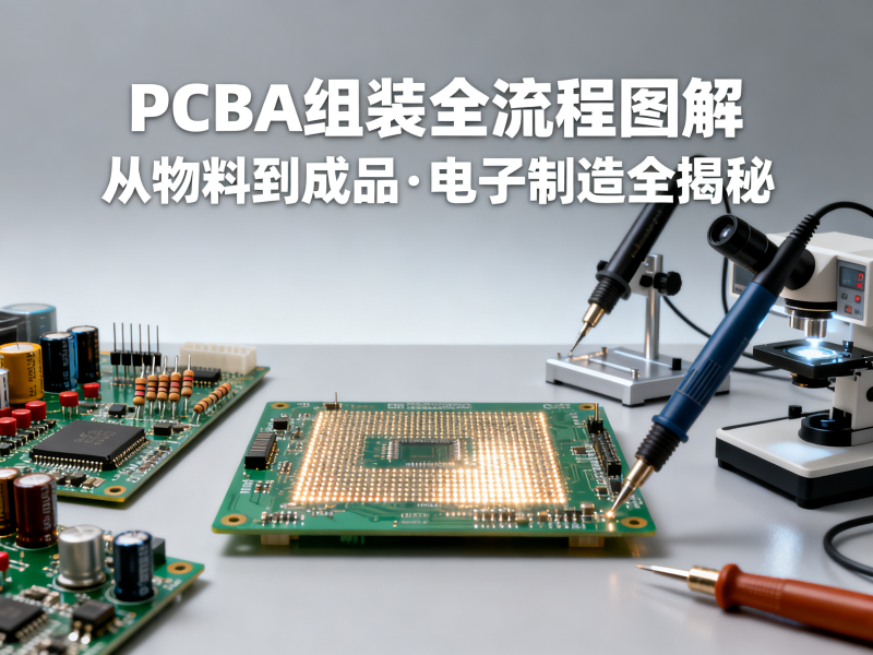 PCBA组装电子制造流程全图解，从物料到成品一步不落