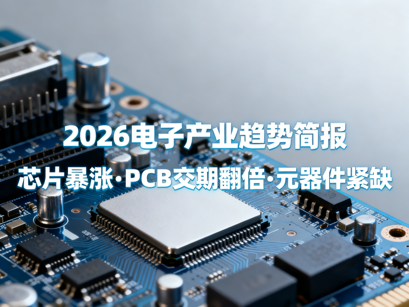 聚多邦|2026年电子产业趋势简报（芯片暴涨、PCB交期翻倍、元器件全面紧缺）