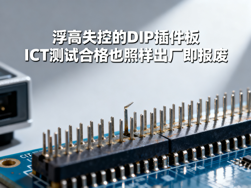 DIP插件浮高不解决，波峰焊出来全是废板