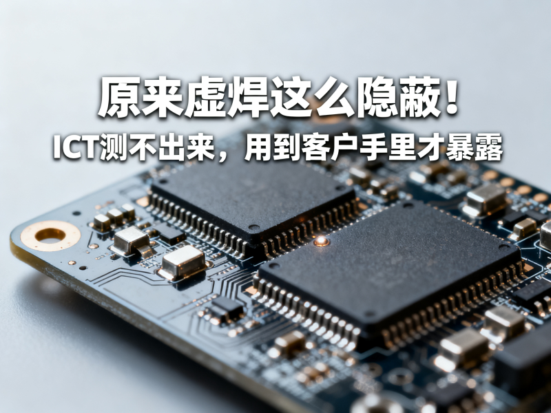 原来虚焊这么隐蔽！ICT测不出来，用到客户手里才暴露