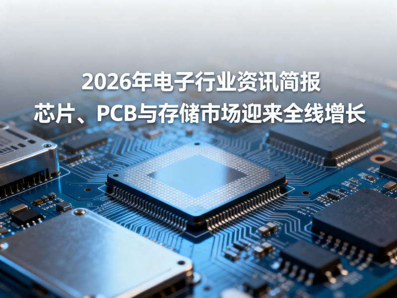 聚多邦|2026年电子行业资讯简报(芯片、PCB与存储市场迎来全线增长)