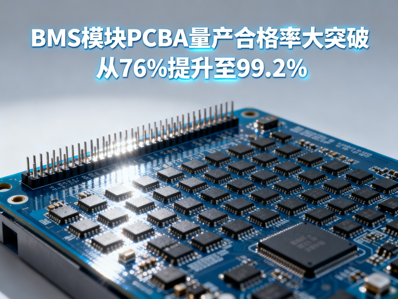 聚多邦|新能源汽车BMS模块PCBA量产合格率从76%提升至99.2%