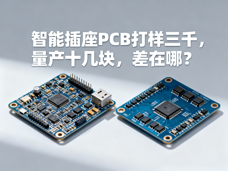 智能插座PCB打样三千，量产十几块，差在哪？