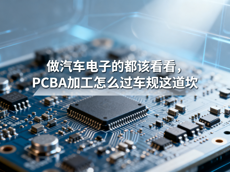 做汽车电子的都该看看，PCBA加工怎么过车规这道坎