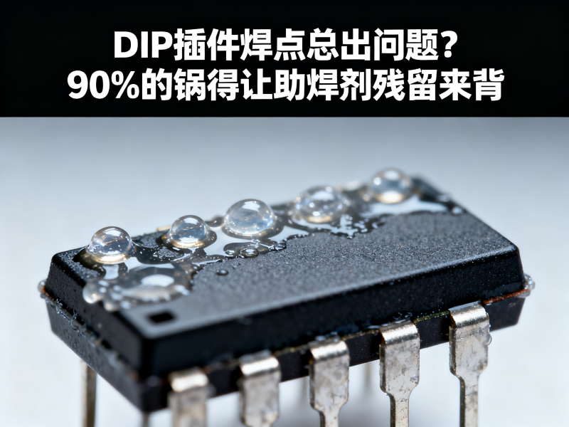 DIP插件焊点总出问题？90%的锅得让助焊剂残留来背