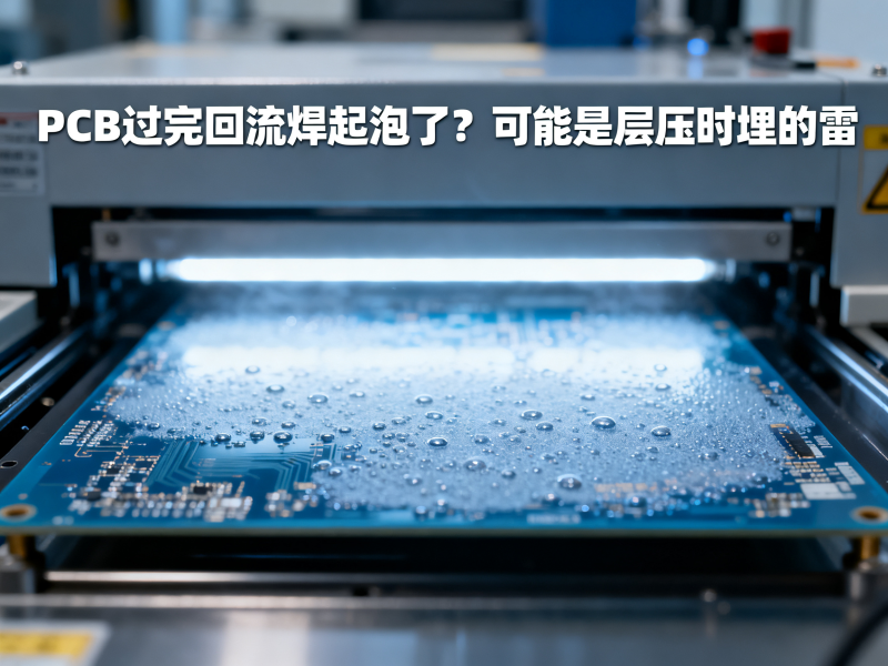 PCB过完回流焊起泡了？可能是层压时埋的雷