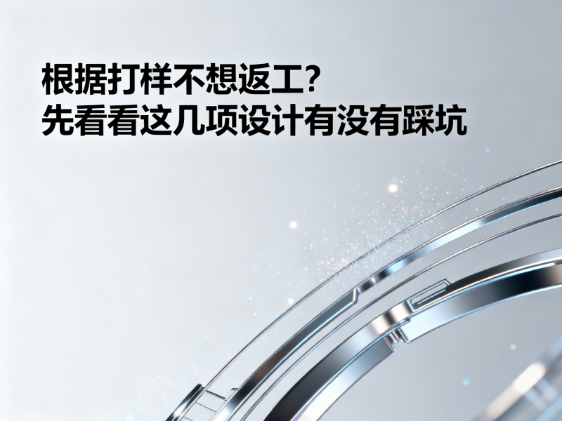 打样不想返工？先看看这几项设计有没有踩坑