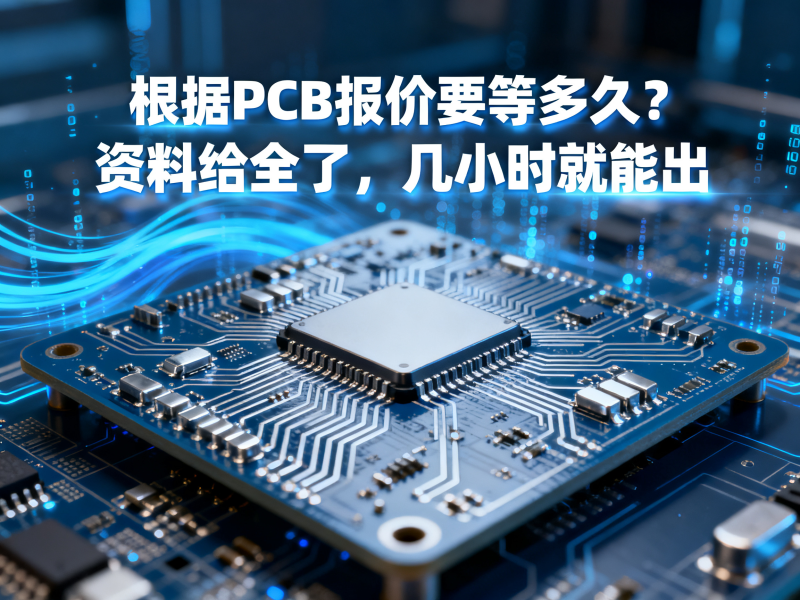 PCB报价要等多久？资料给全了，几小时就能出