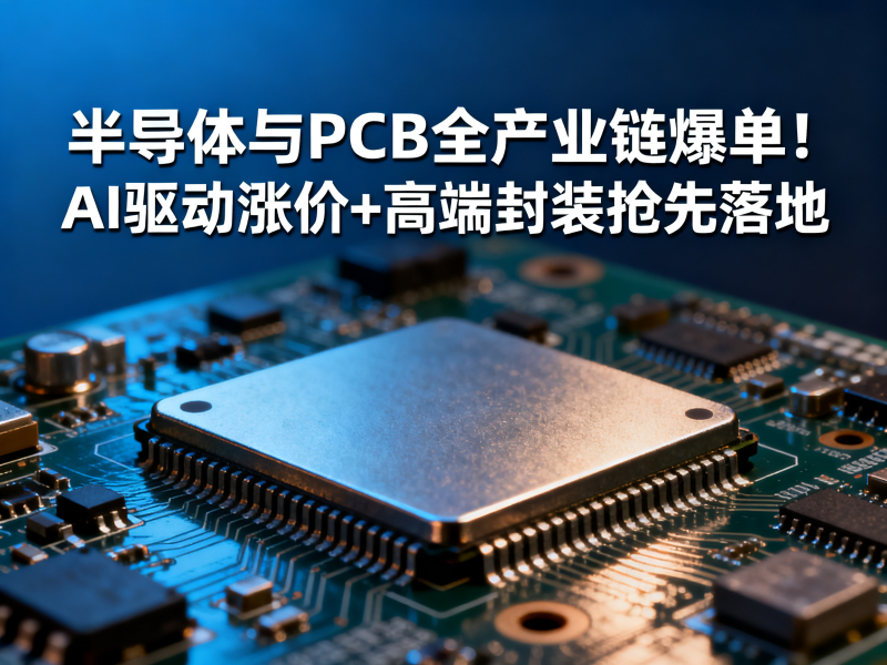 聚多邦|2026年电子行业简报（ 半导体与PCB全产业链爆单！AI驱动涨价+高端封装抢先落地）