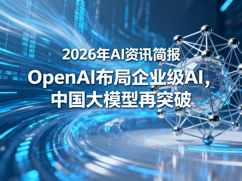 聚多邦|2026年AI资讯简报（OpenAI布局企业级AI，中国大模型再突破）