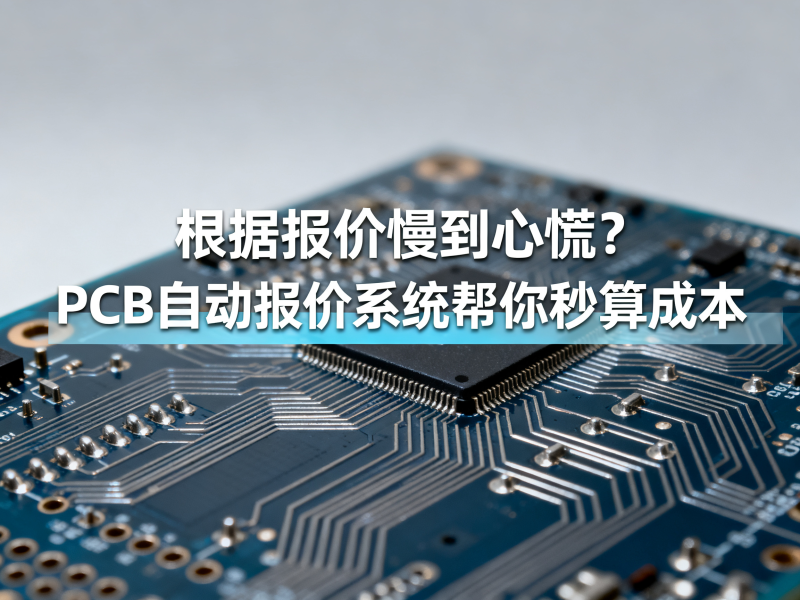 报价慢到心慌？PCB自动报价系统帮你秒算成本