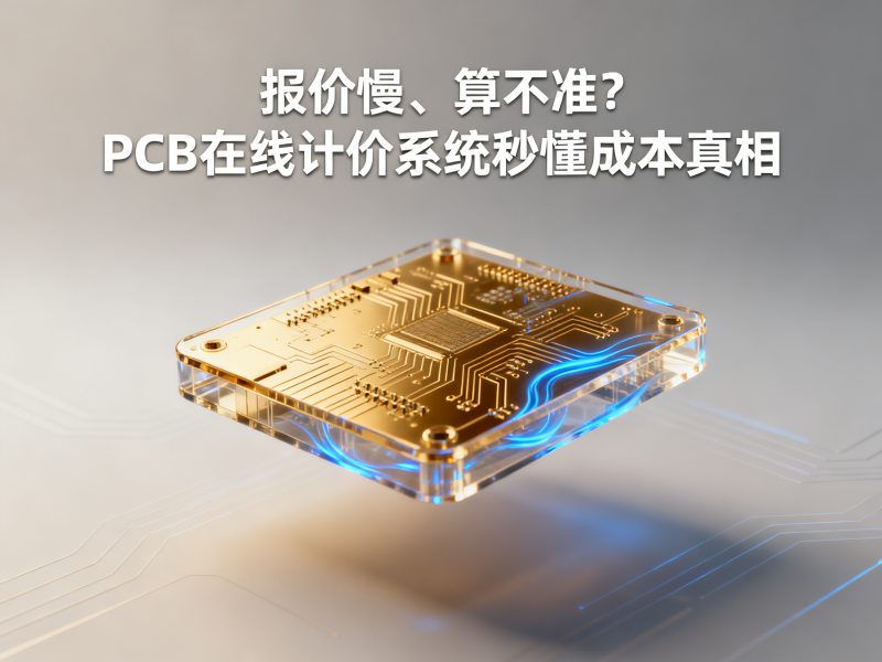 报价慢、算不准？PCB在线计价系统秒懂成本真相