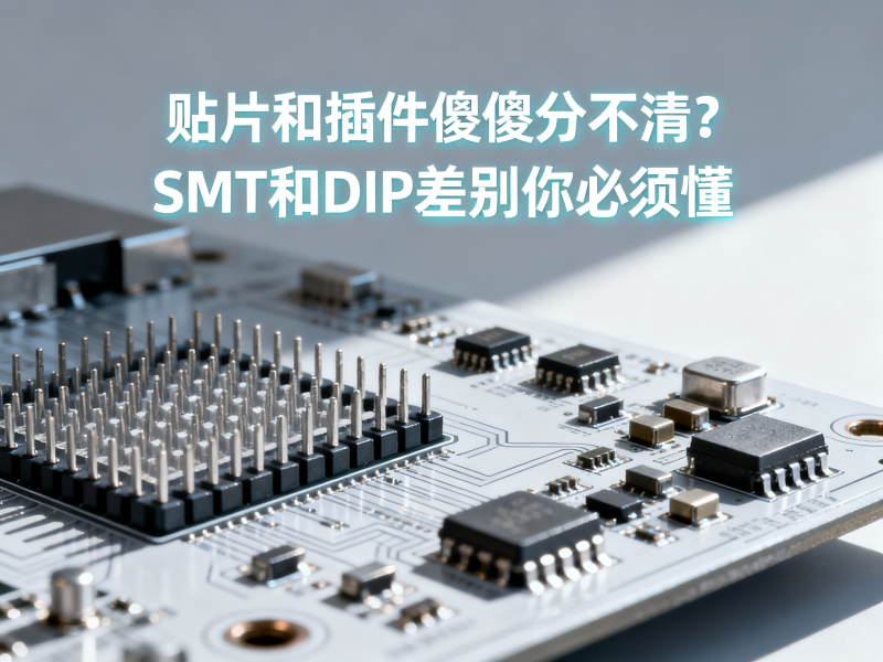 贴片和插件傻傻分不清？SMT和DIP差别你必须懂