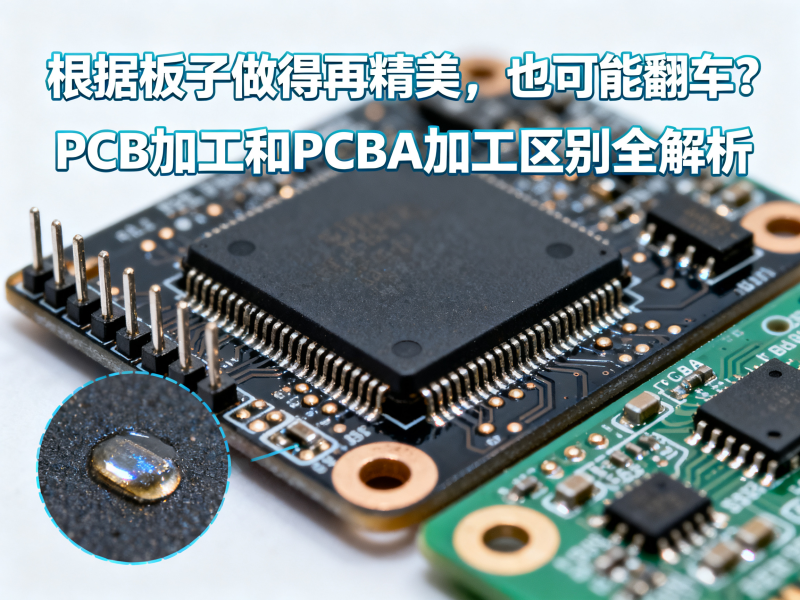 板子做得再精美，也可能翻车？PCB加工和PCBA加工区别全解析